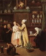 Pietro Longhi The Spice-Vendor's Shop oil painting reproduction